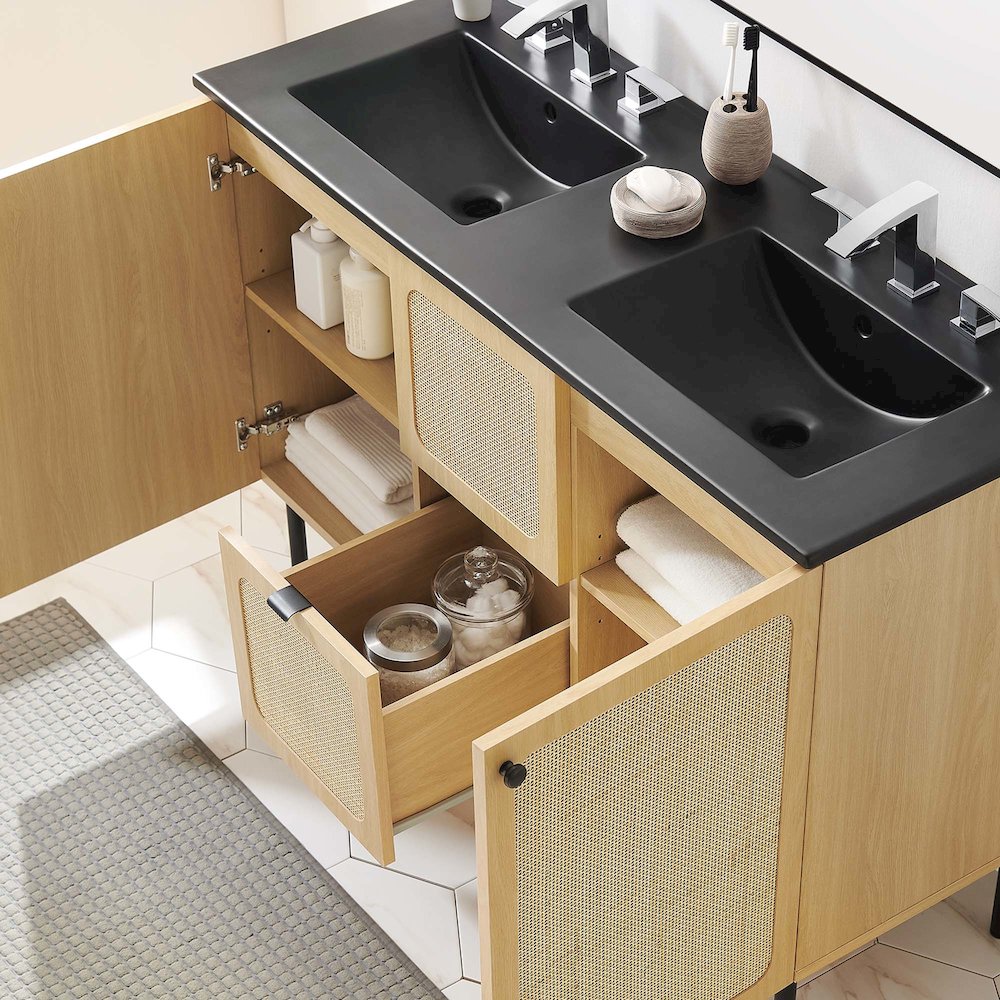 Chaucer 48" Double Sink Bathroom Vanity. Picture 17