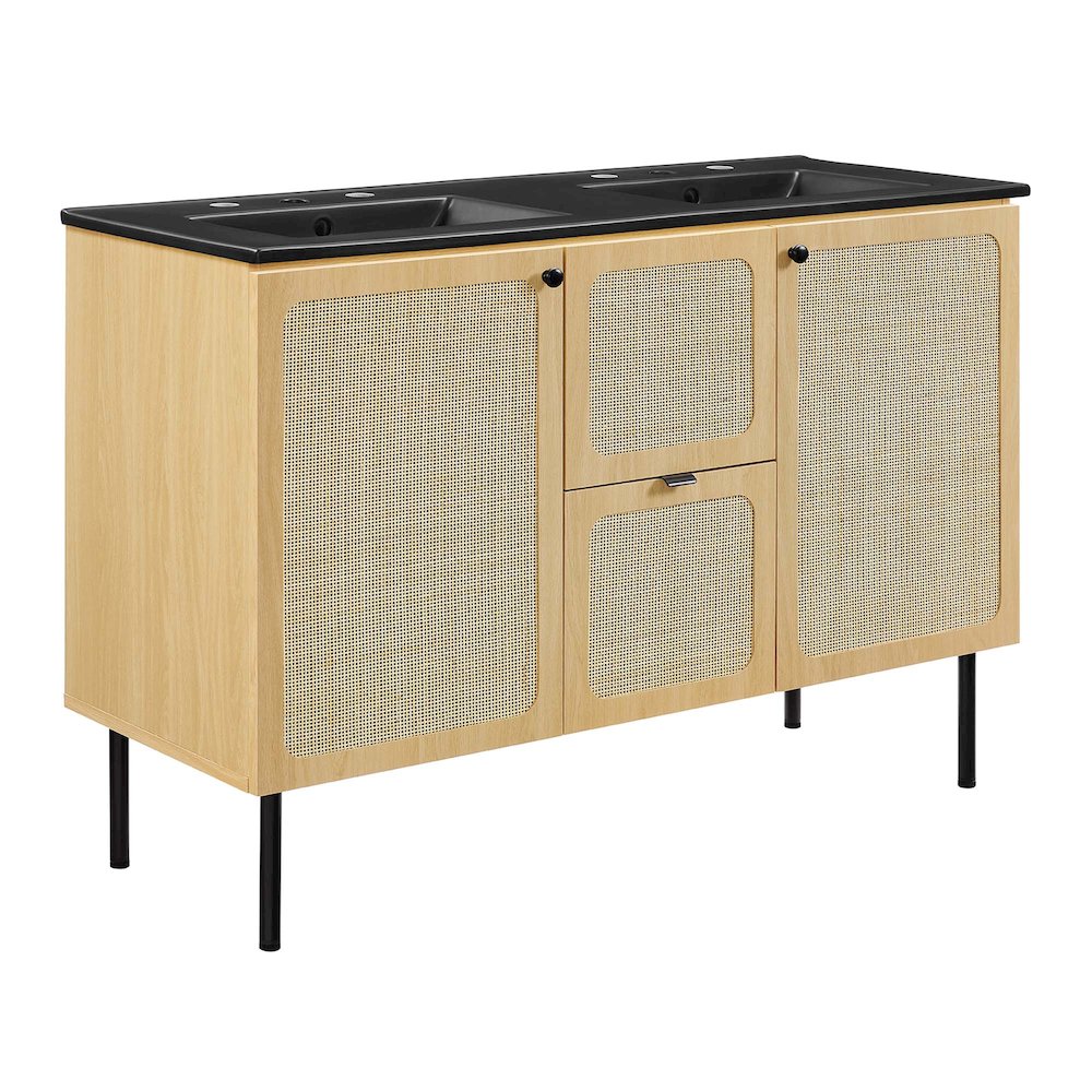 Chaucer 48" Double Sink Bathroom Vanity. Picture 1