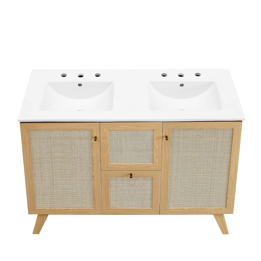Soma 48” Double Sink Bathroom Vanity. Picture 12