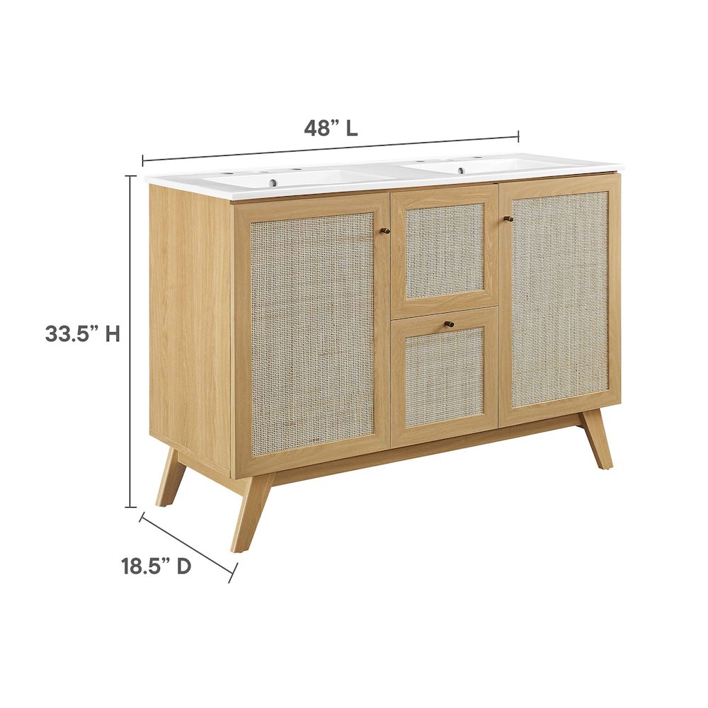 Soma 48” Double Sink Bathroom Vanity. Picture 2