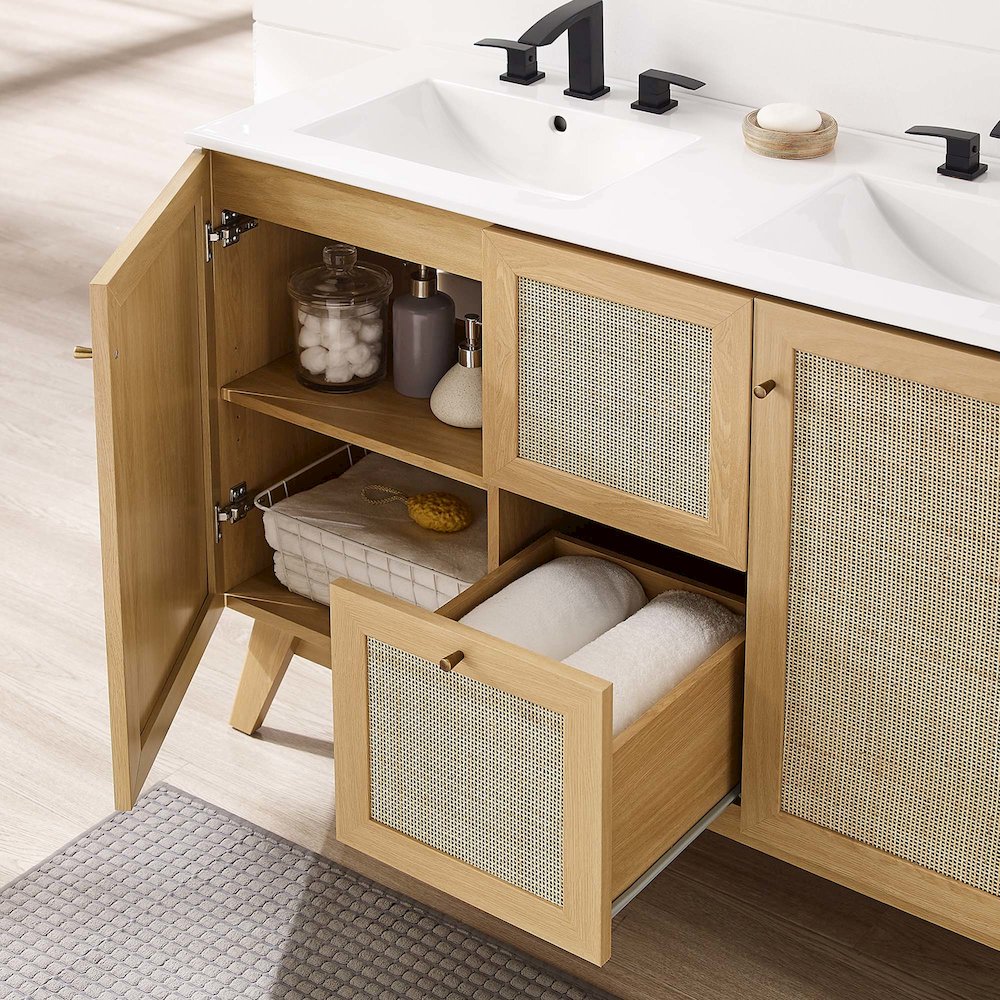 Soma 48” Double Sink Bathroom Vanity. Picture 17