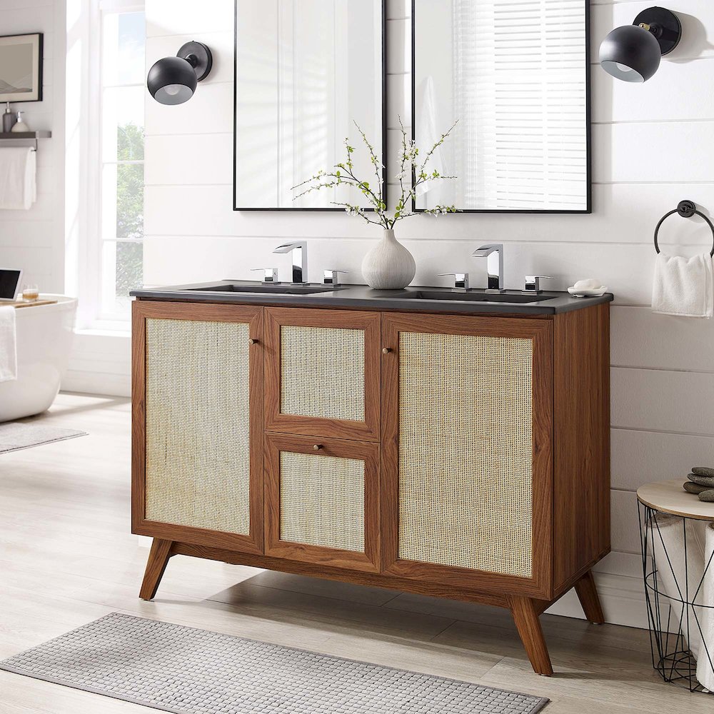 Soma 48” Double Sink Bathroom Vanity. Picture 16