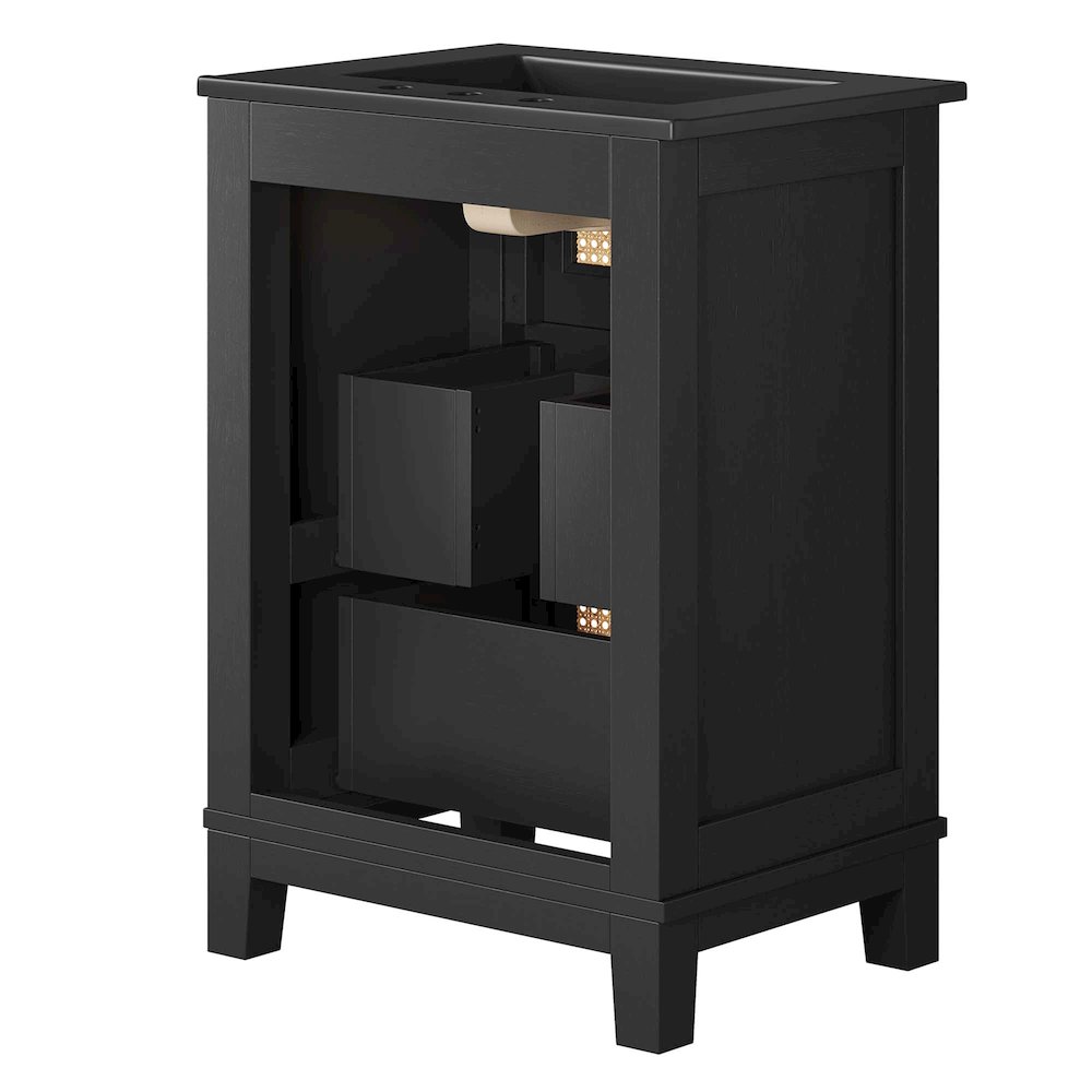 Dixie 24” Solid Wood Bathroom Vanity Cabinet. Picture 5