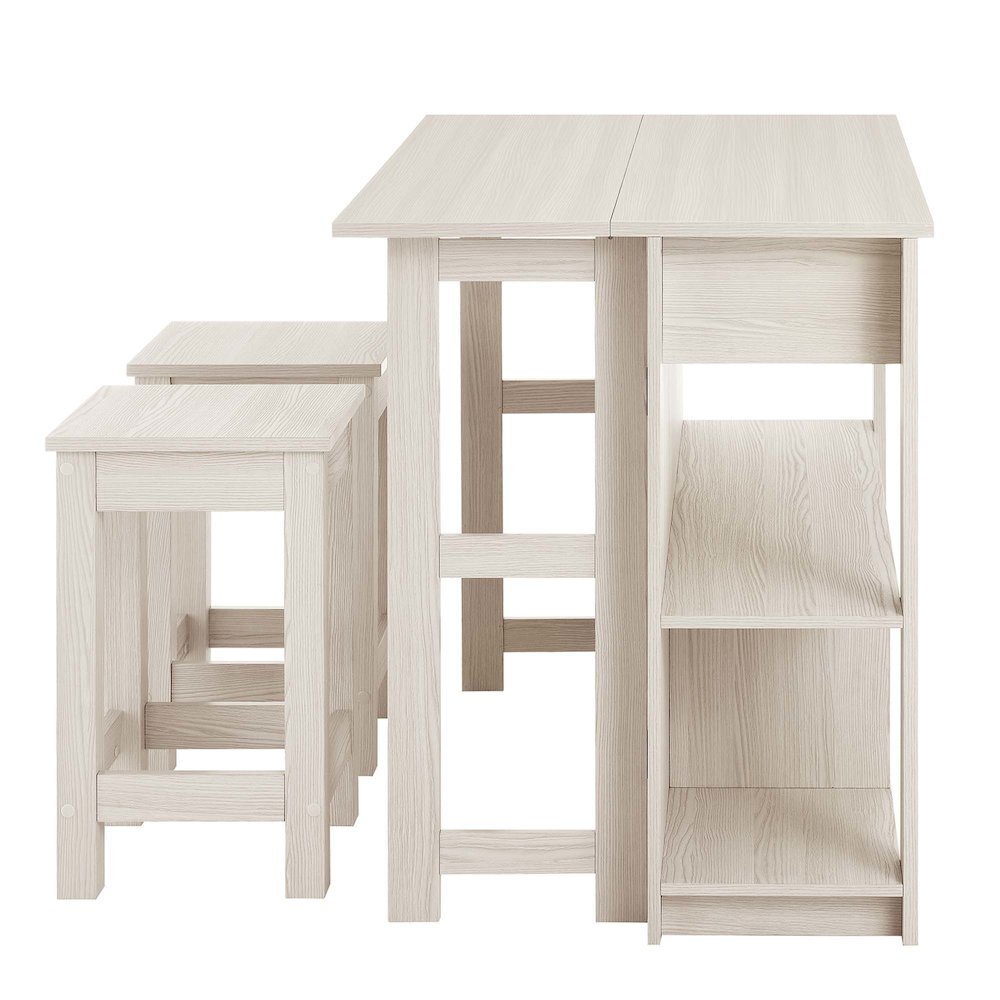 Meadowbrook 3-Piece Kitchen Island and Stool Set. Picture 5