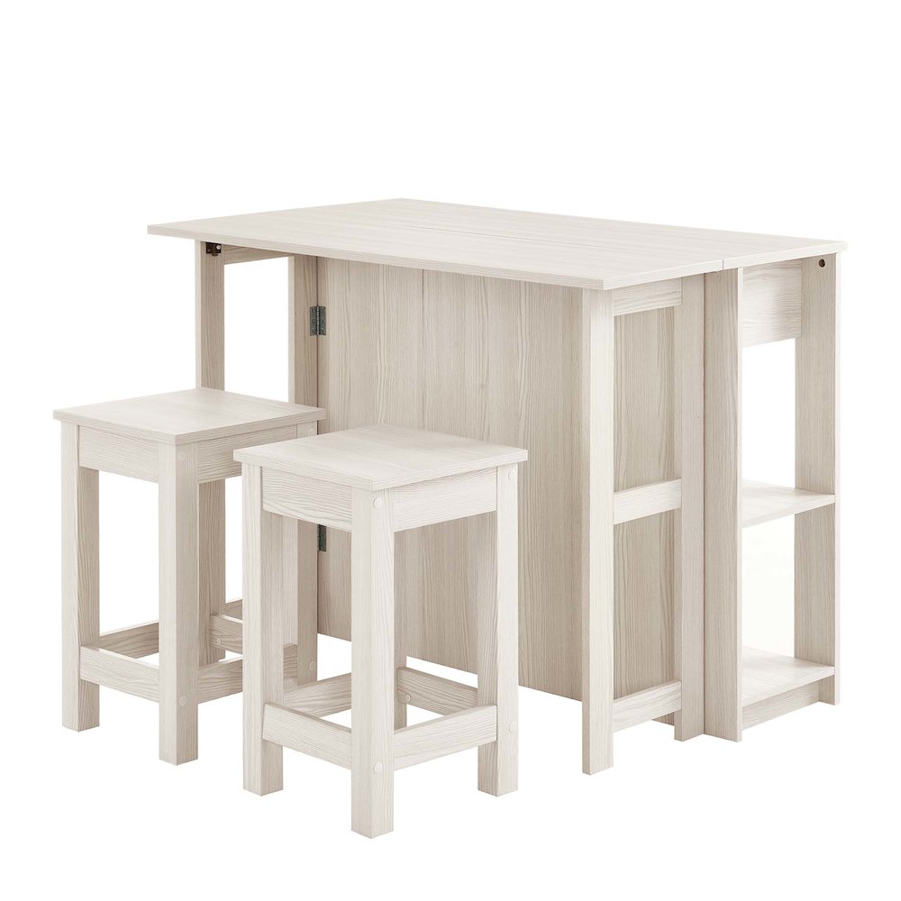 Meadowbrook 3-Piece Kitchen Island and Stool Set. Picture 6