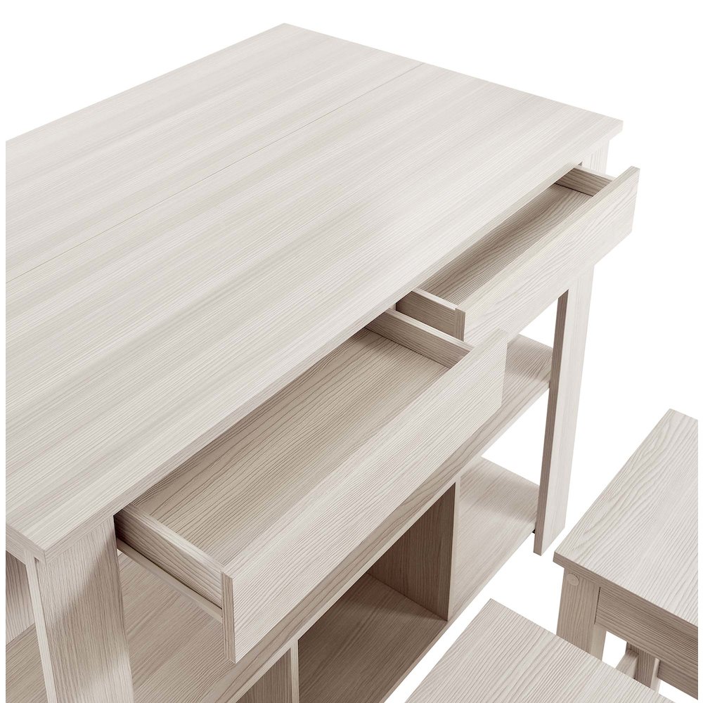 Meadowbrook 3-Piece Kitchen Island and Stool Set. Picture 10