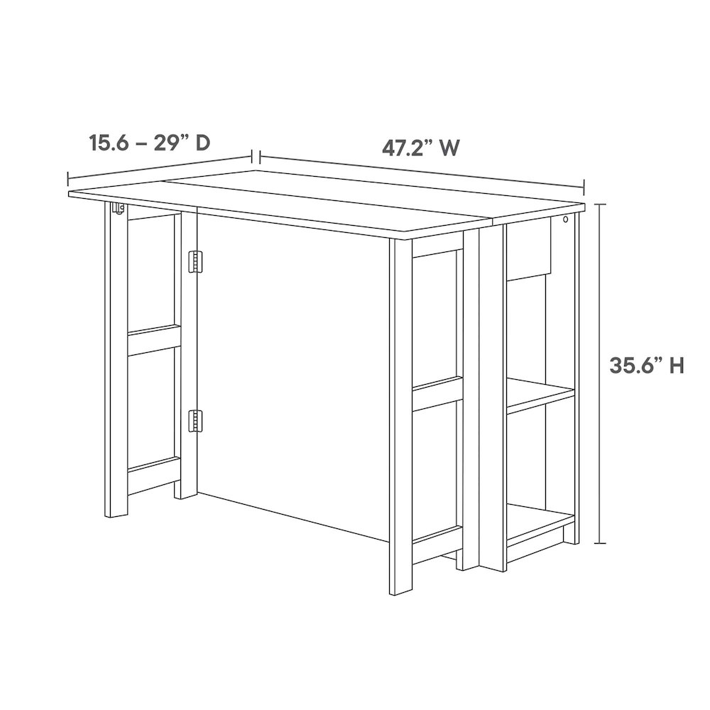 Meadowbrook 3-Piece Kitchen Island and Stool Set. Picture 3