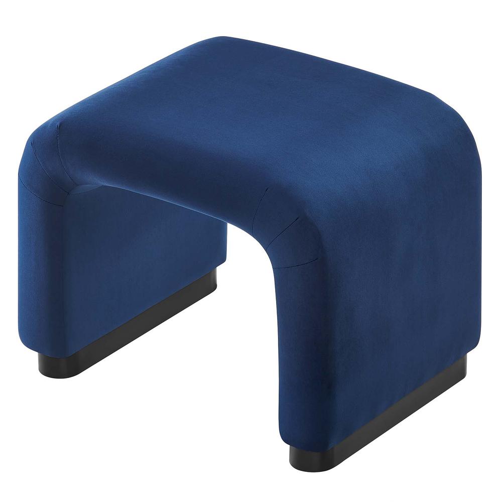 Koda Performance Velvet Waterfall Stool. Picture 4