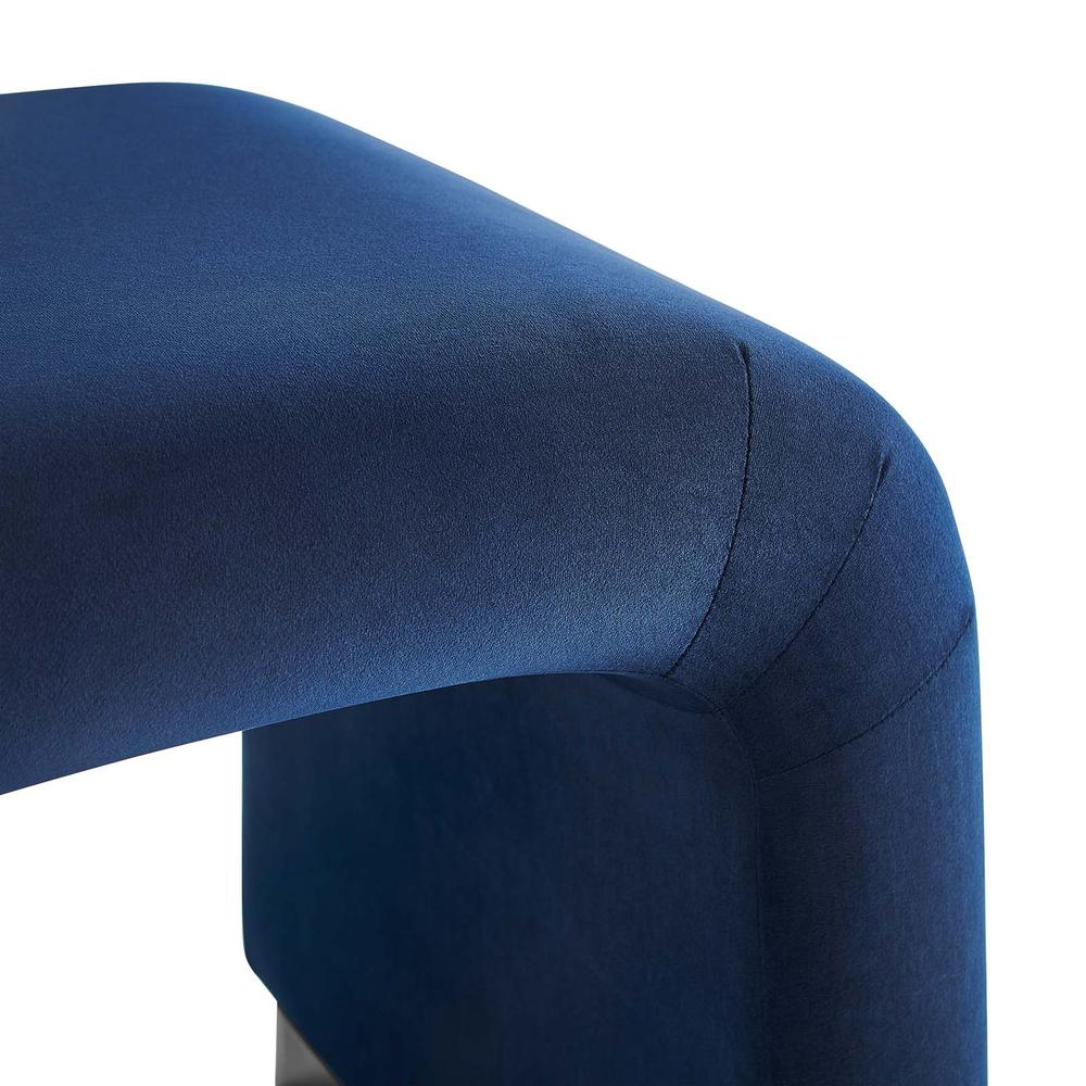 Koda Performance Velvet Waterfall Stool. Picture 5
