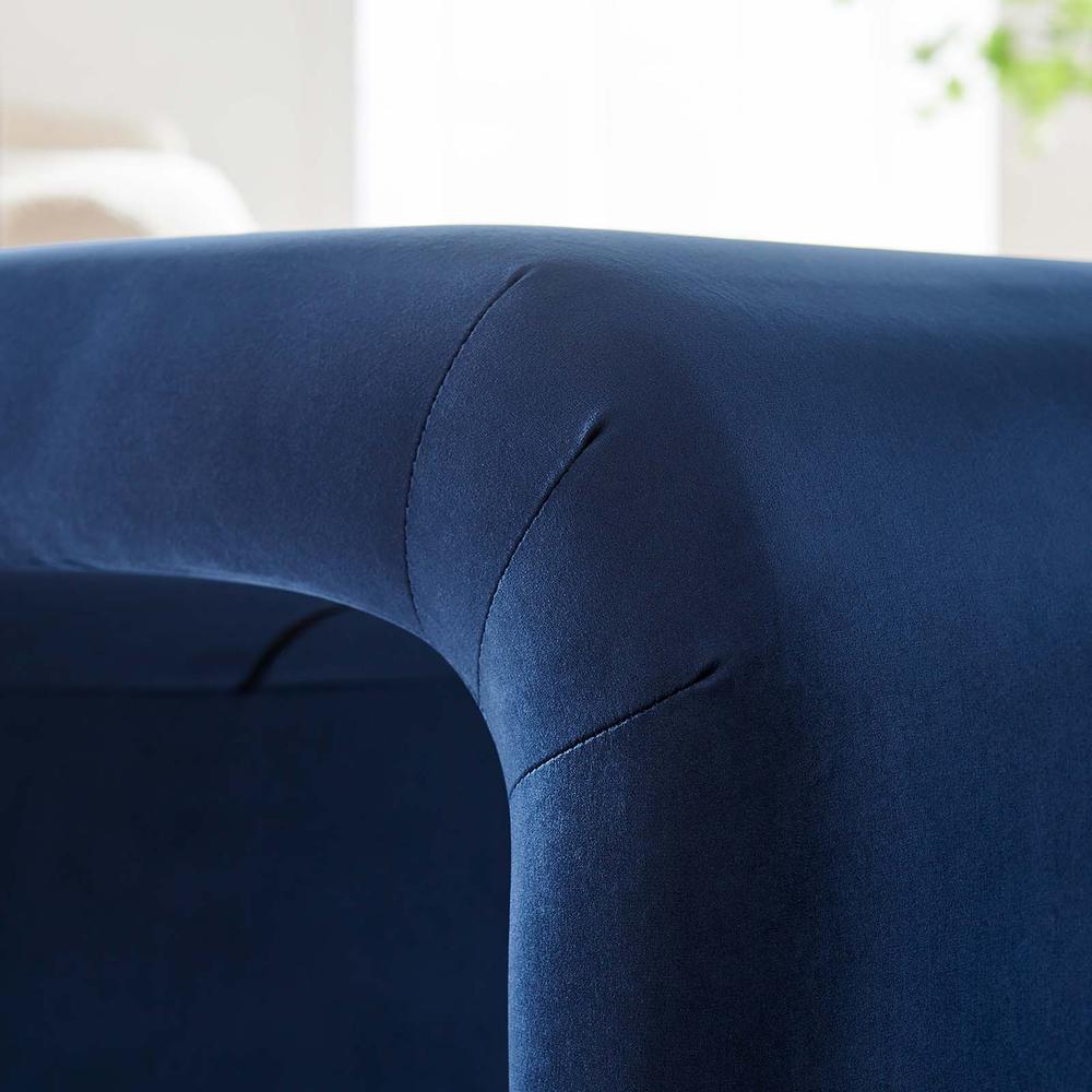 Koda Performance Velvet Waterfall Stool. Picture 8