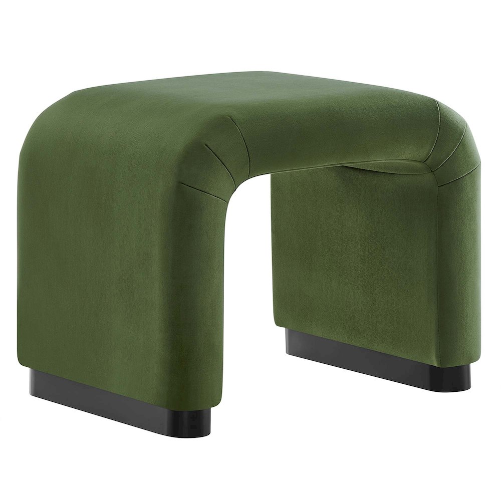 Koda Performance Velvet Waterfall Stool. Picture 1