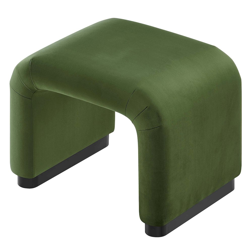 Koda Performance Velvet Waterfall Stool. Picture 6