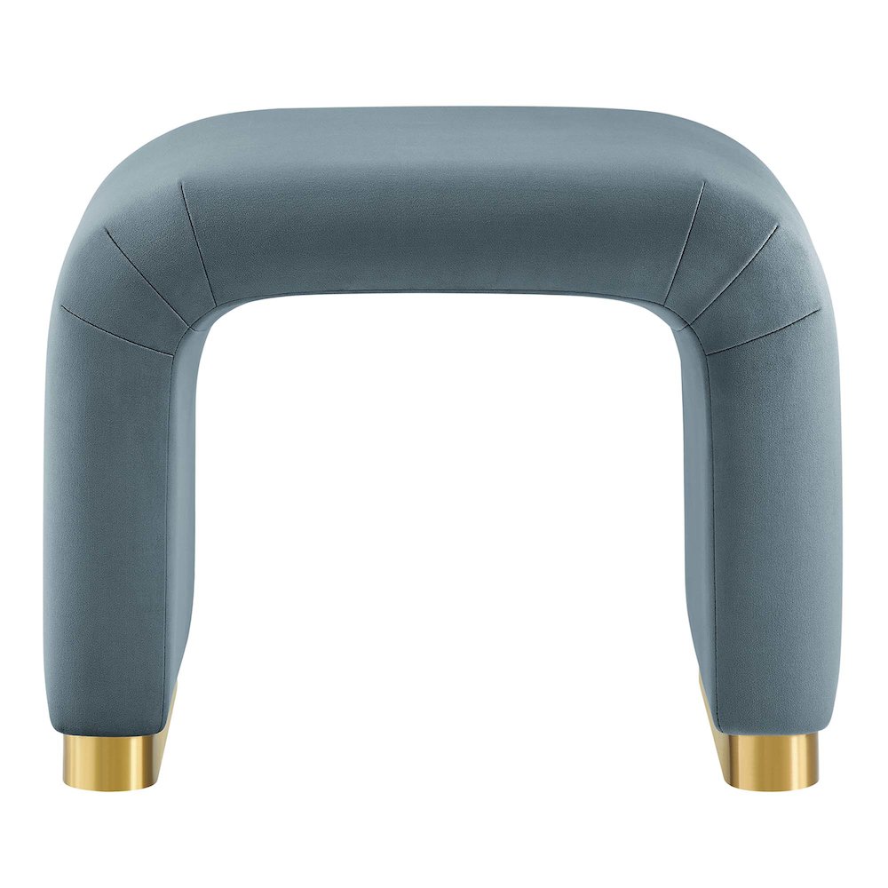 Koda Performance Velvet Waterfall Stool. Picture 5