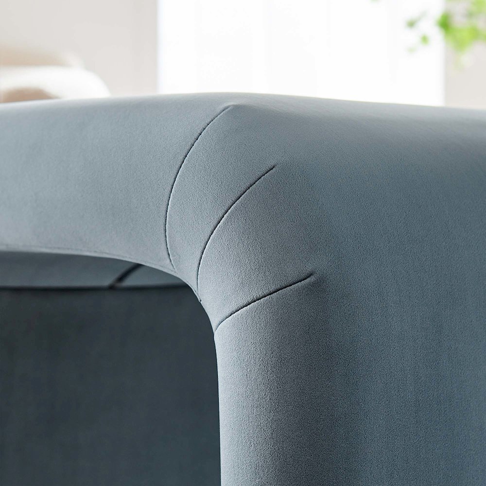 Koda Performance Velvet Waterfall Stool. Picture 9