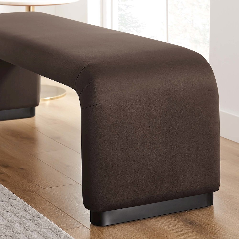 Koda Performance Velvet Waterfall Long Bench. Picture 9