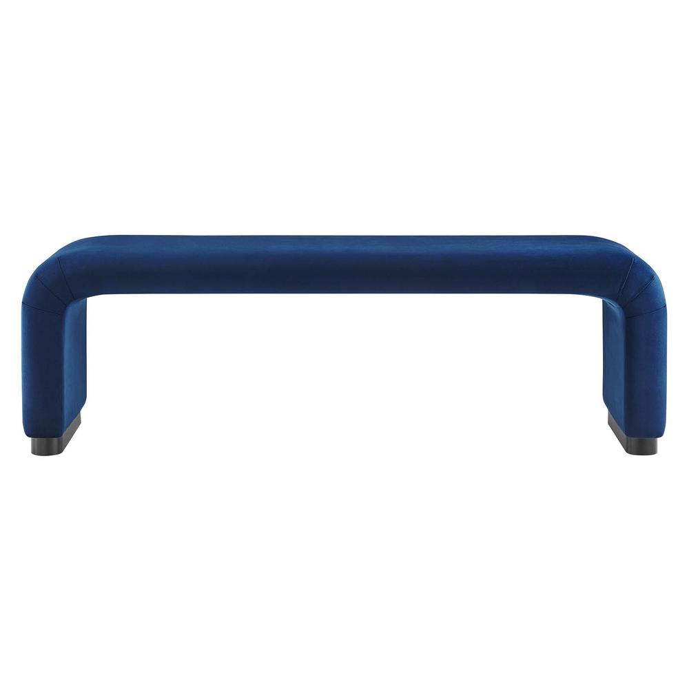 Koda Performance Velvet Waterfall Long Bench. Picture 3