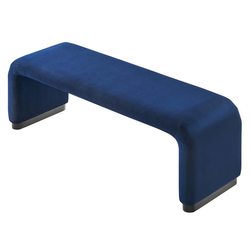 Koda Performance Velvet Waterfall Long Bench. Picture 4