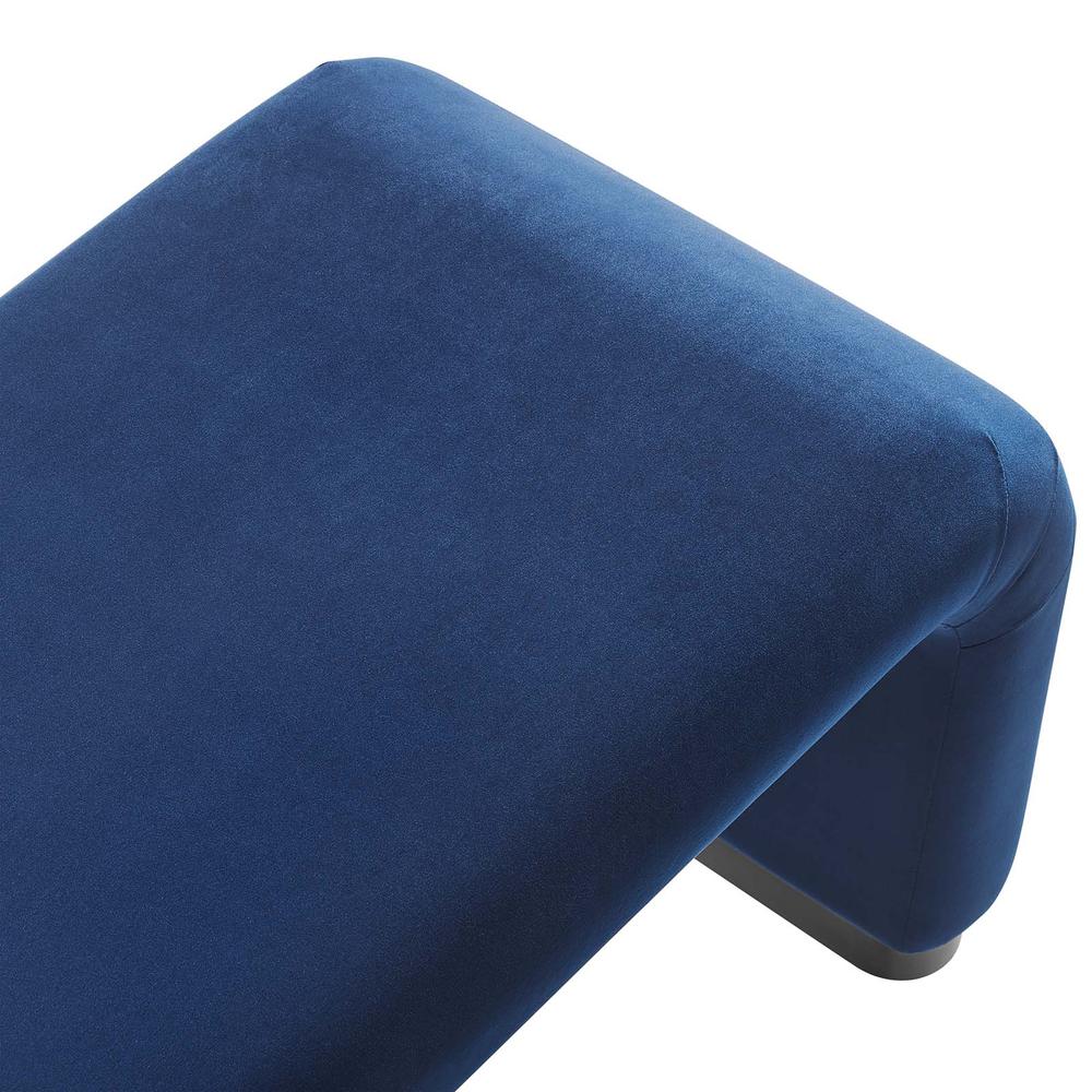 Koda Performance Velvet Waterfall Long Bench. Picture 5