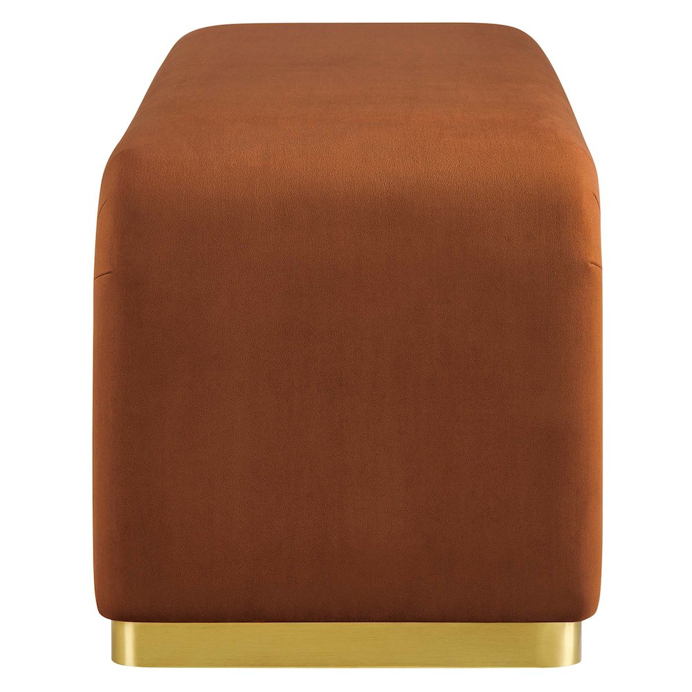 Koda Performance Velvet Waterfall Long Bench. Picture 4