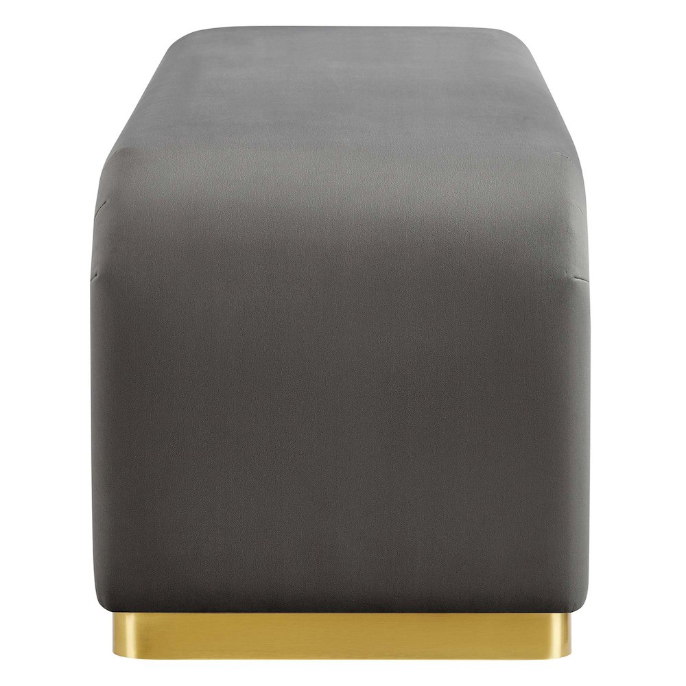 Koda Performance Velvet Waterfall Long Bench. Picture 4