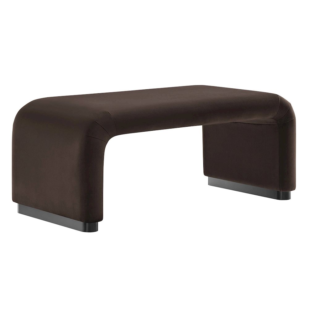 Koda Performance Velvet Waterfall Ottoman. Picture 1