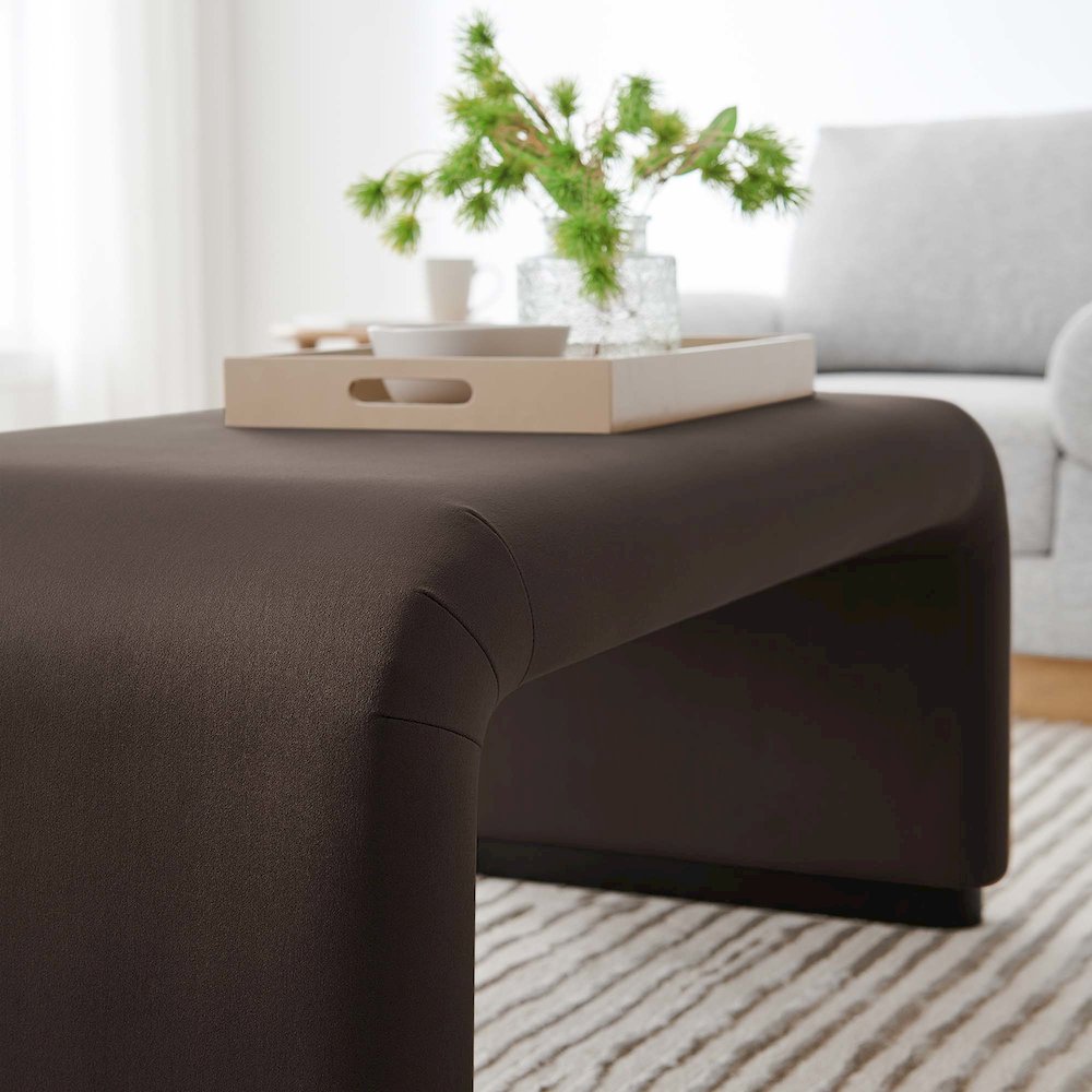 Koda Performance Velvet Waterfall Ottoman. Picture 9