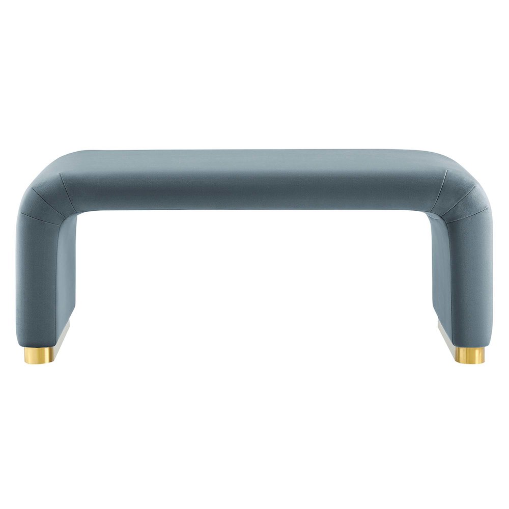 Koda Performance Velvet Waterfall Ottoman. Picture 5