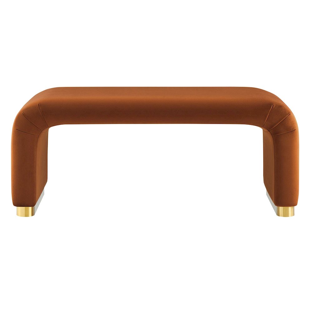 Koda Performance Velvet Waterfall Ottoman. Picture 5
