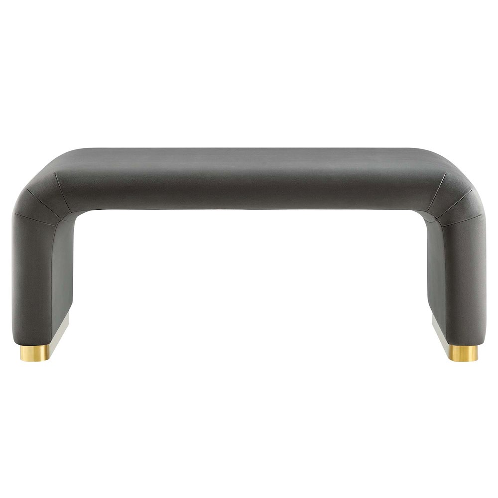 Koda Performance Velvet Waterfall Ottoman. Picture 5