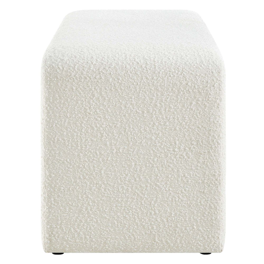 Simba Boucle Fabric Waterfall Long Bench. Picture 4