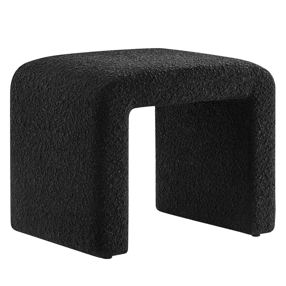 Simba Boucle Fabric Waterfall Stool. Picture 1