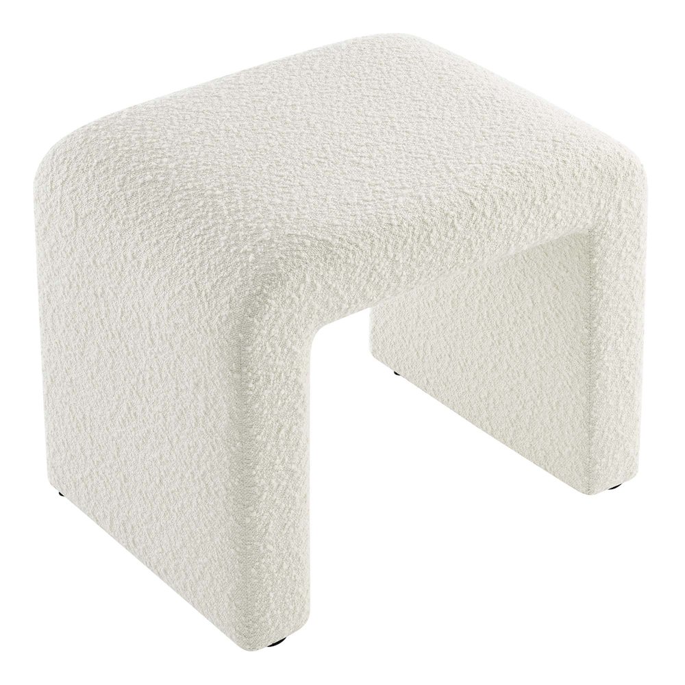 Simba Boucle Fabric Waterfall Stool. Picture 6