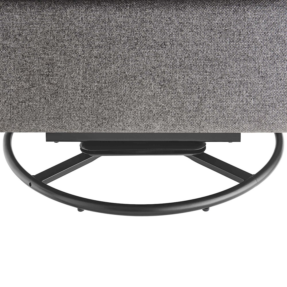 Etta Upholstered Fabric Lounge Chair. Picture 7