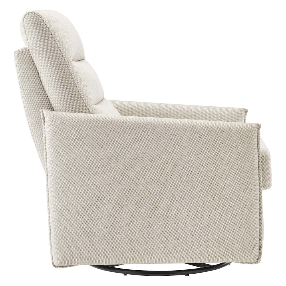 Etta Upholstered Fabric Lounge Chair. Picture 4