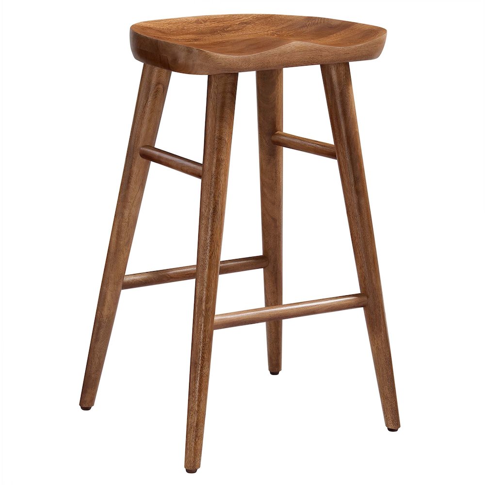 Saville Backless Wood Counter Stools Set of 2. Picture 4