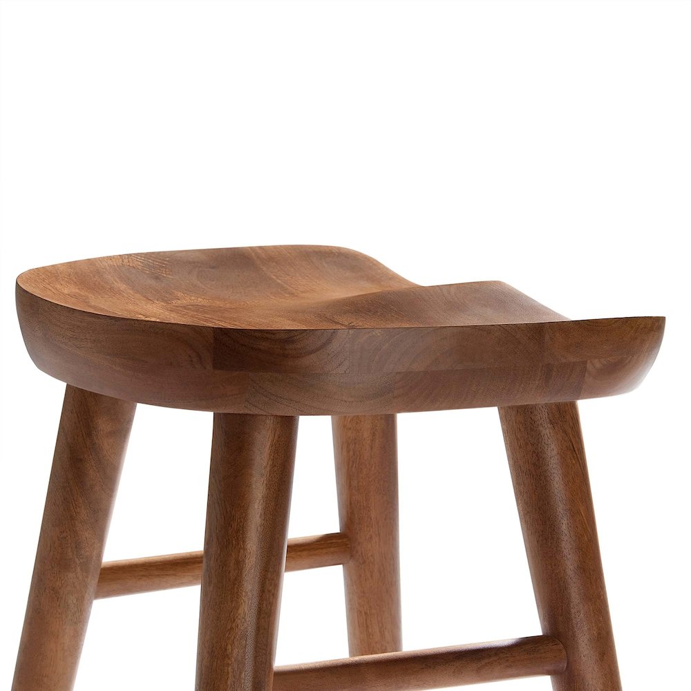 Saville Backless Wood Counter Stools Set of 2. Picture 8