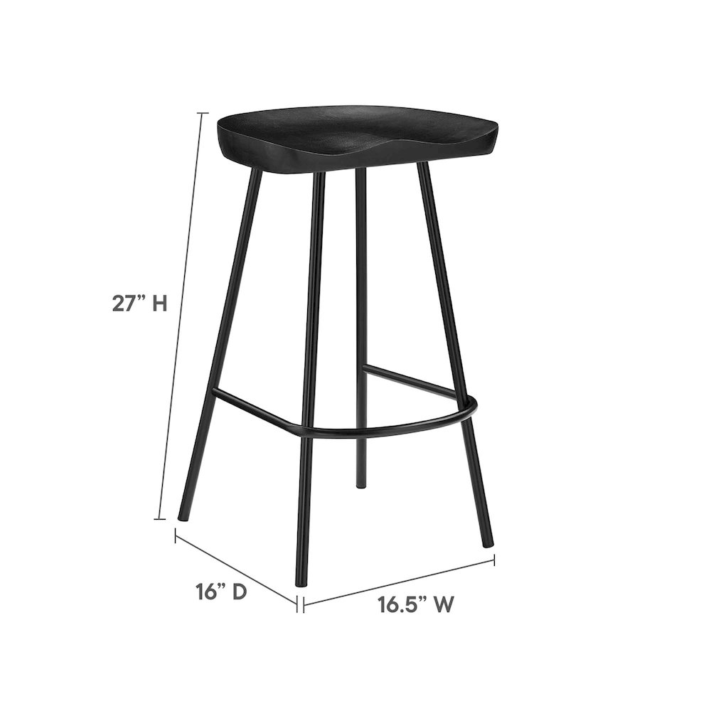Concord Backless Wood Counter Stools Set of 2. Picture 3