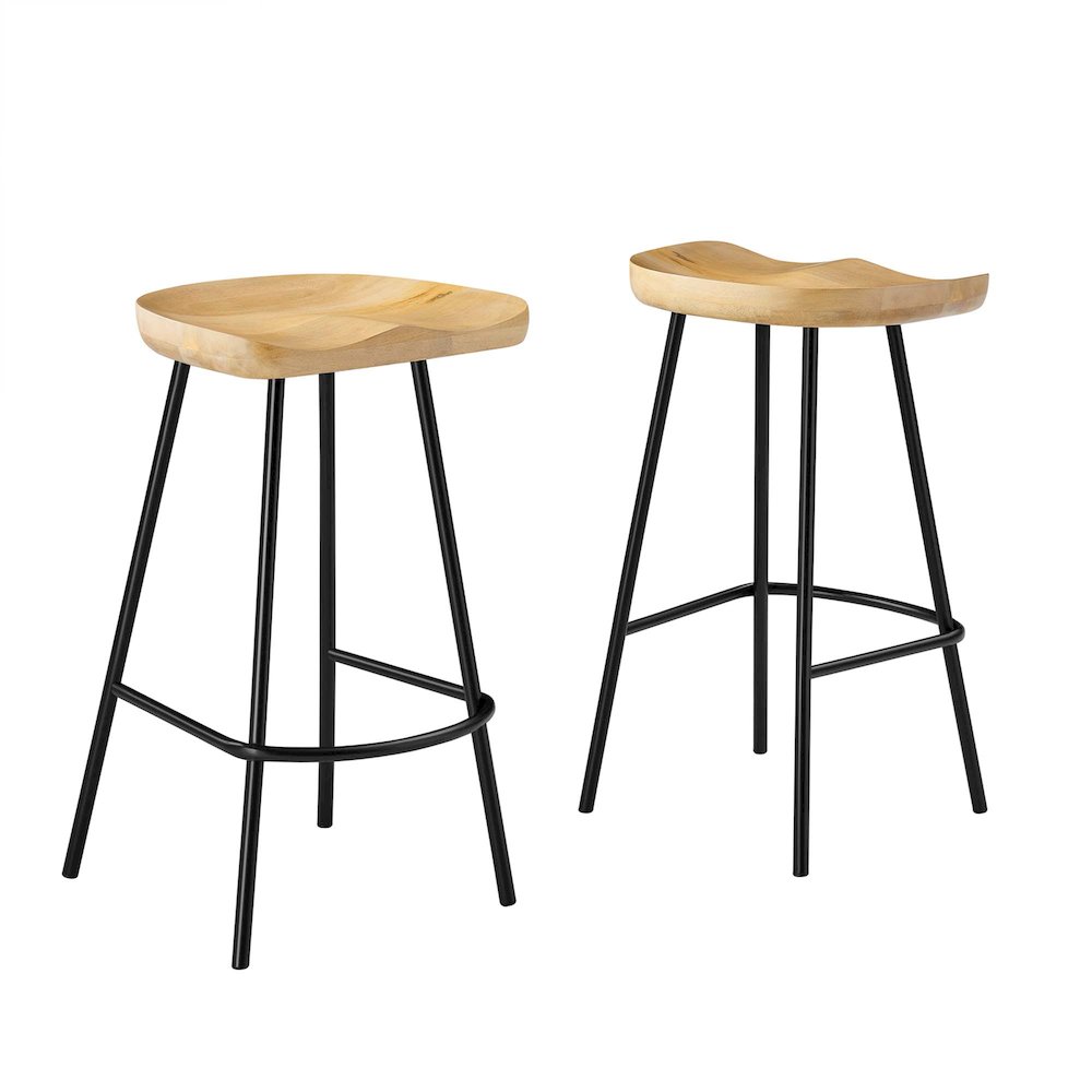 Concord Backless Wood Counter Stools Set of 2. Picture 1