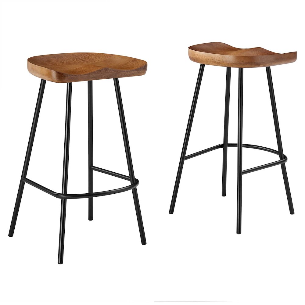 Concord Backless Wood Counter Stools Set of 2. Picture 1