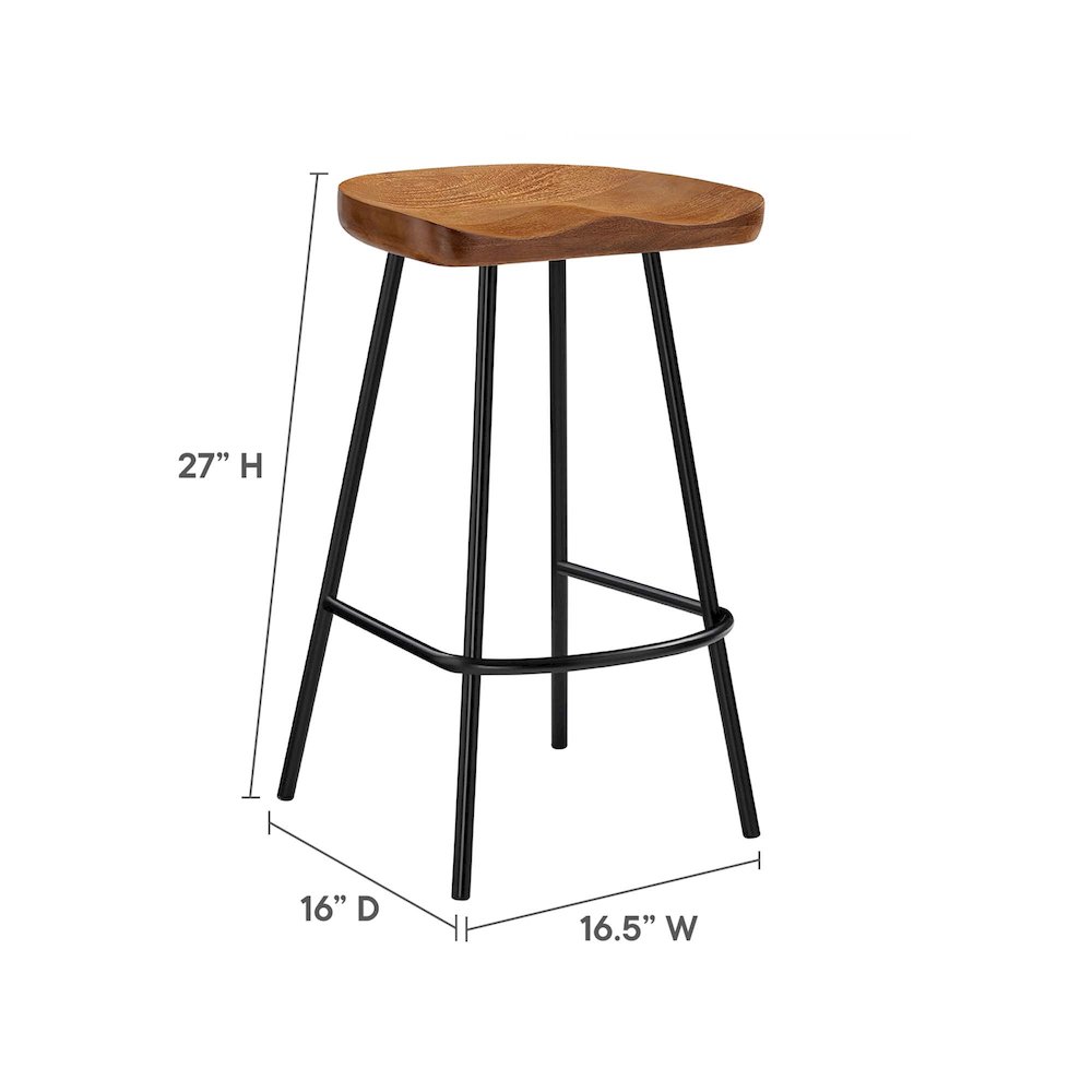 Concord Backless Wood Counter Stools Set of 2. Picture 3