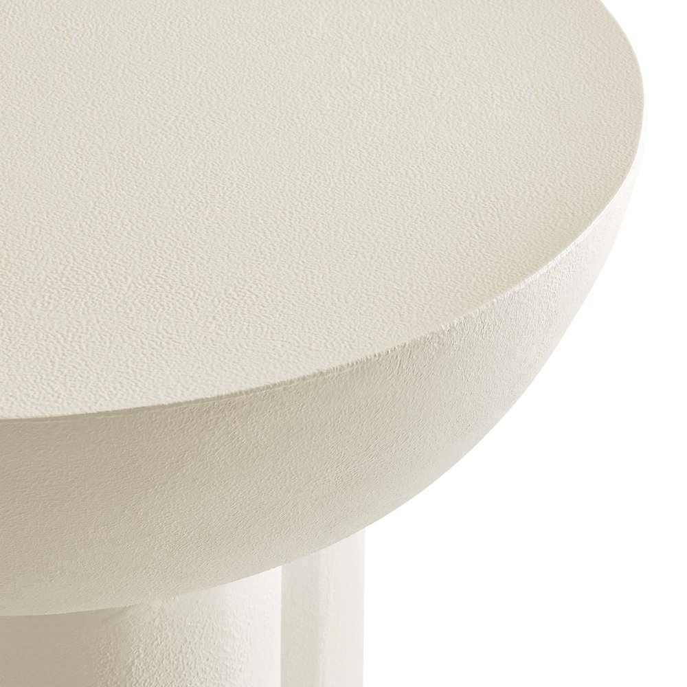 Caspian Round Concrete Side Table. Picture 7