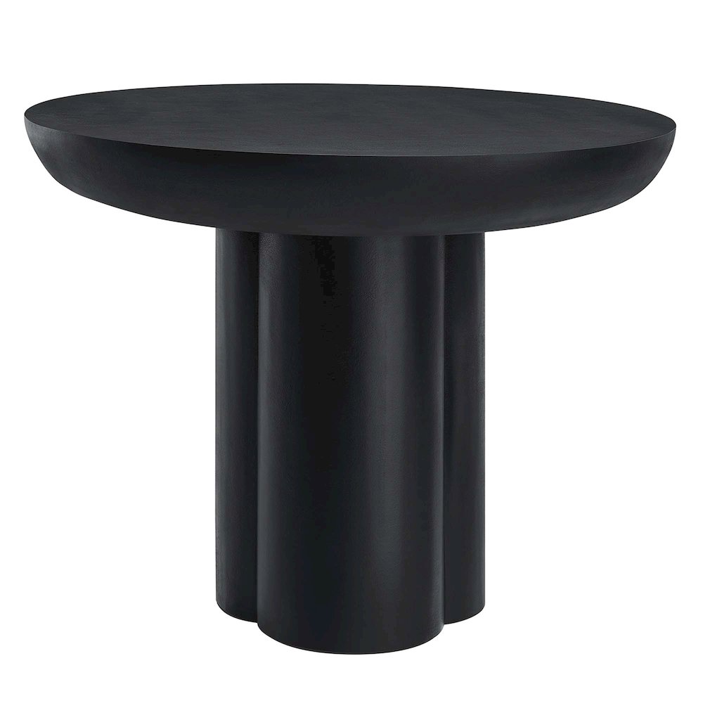 Caspian 40" Round Concrete Dining Table. Picture 1