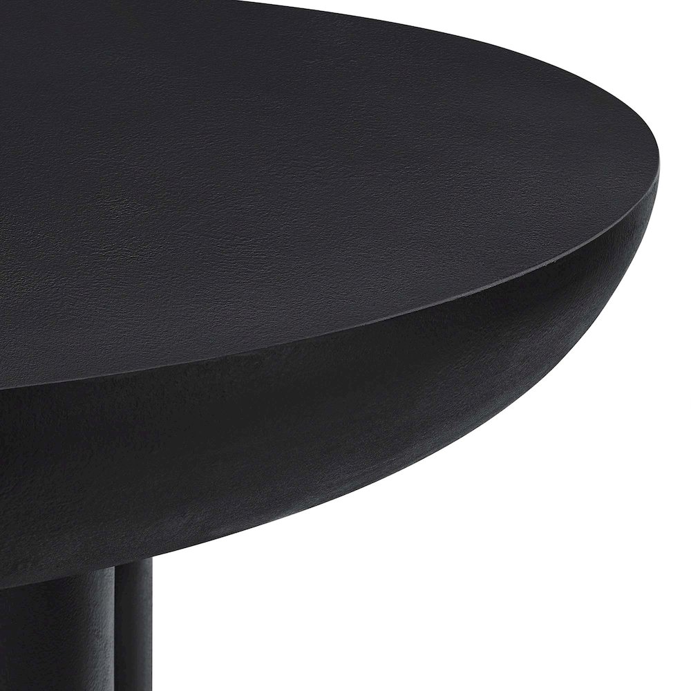 Caspian 40" Round Concrete Dining Table. Picture 7
