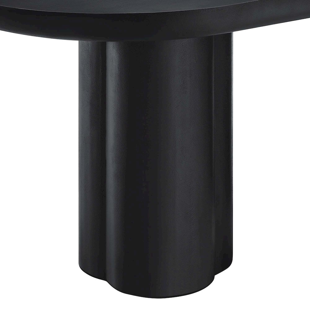 Caspian 72" Oval Concrete Dining Table. Picture 6