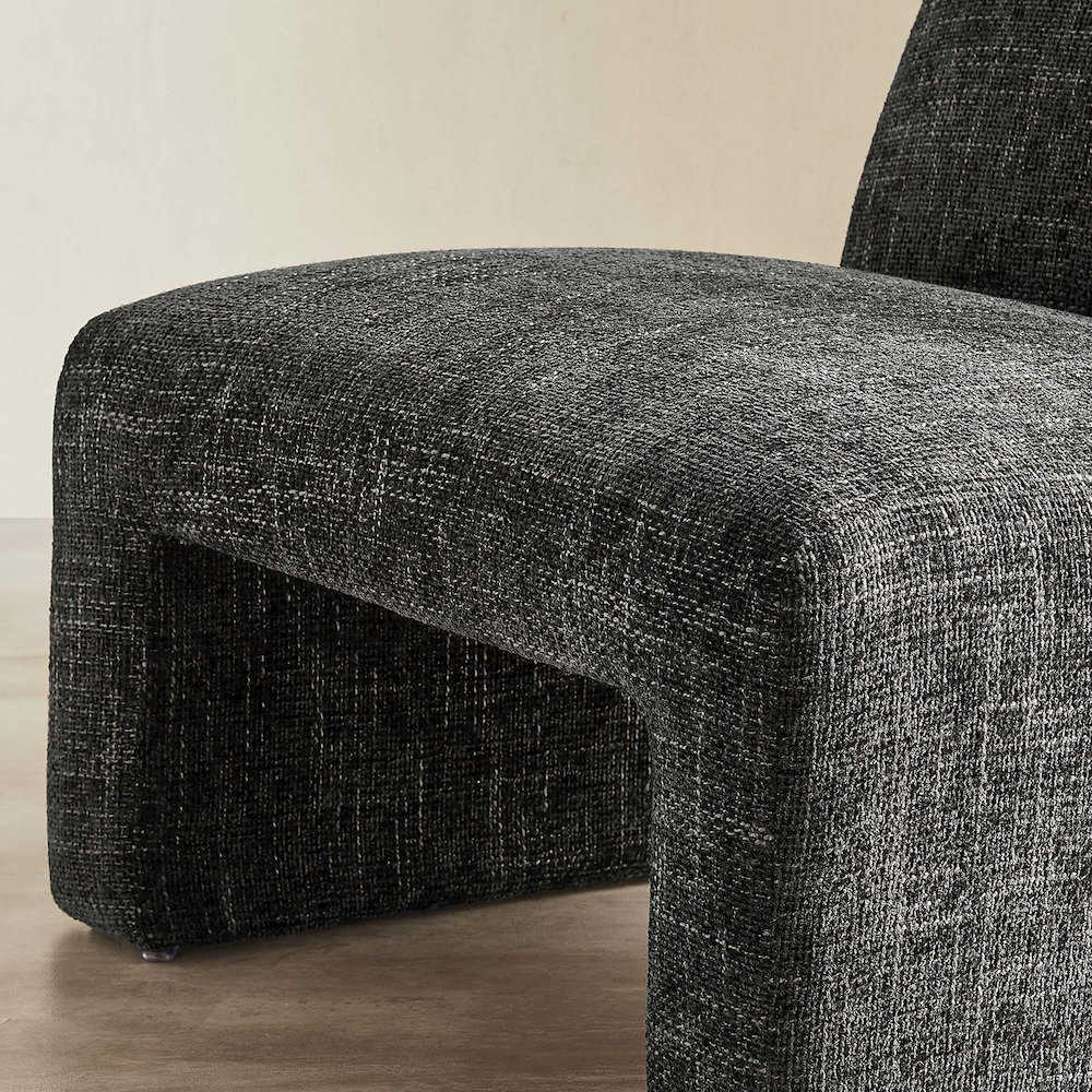 Amita Chenille Upholstered Accent Chair. Picture 9
