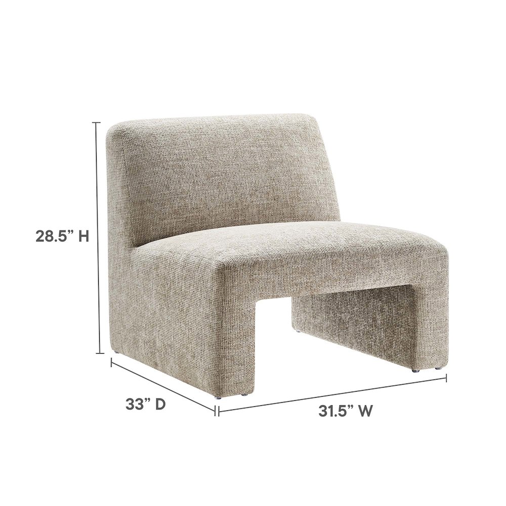 Amita Chenille Upholstered Accent Chair. Picture 3