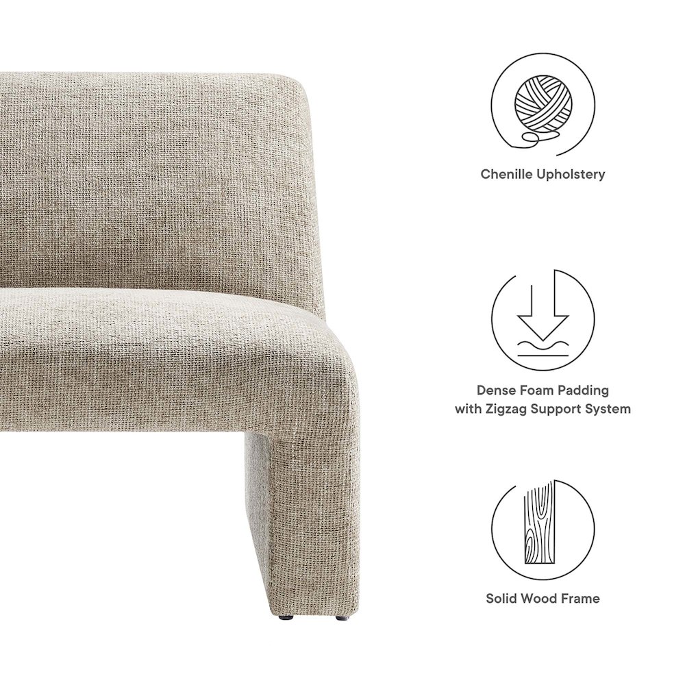 Amita Chenille Upholstered Accent Chair. Picture 2