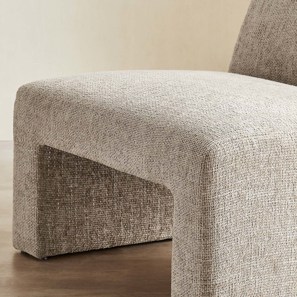 Amita Chenille Upholstered Accent Chair. Picture 9
