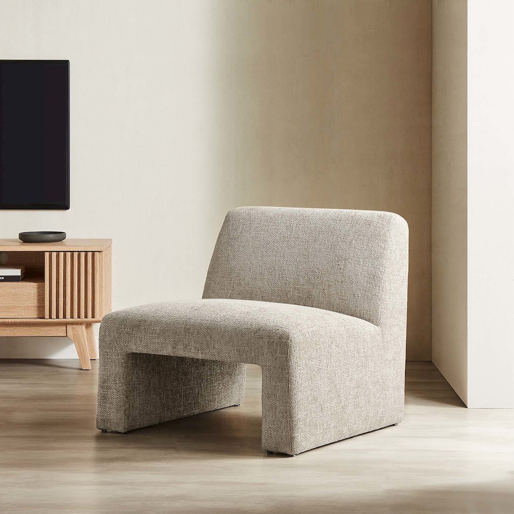 Amita Chenille Upholstered Accent Chair. Picture 8
