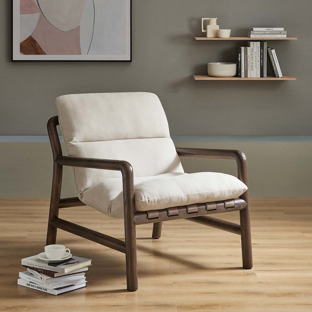 Paxton Wood Sling Chair. Picture 8
